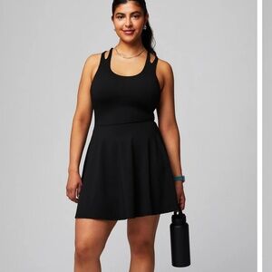 Fabletics Black Boost Performance Strappy Dress